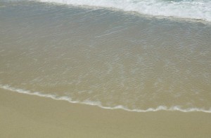 water on beach